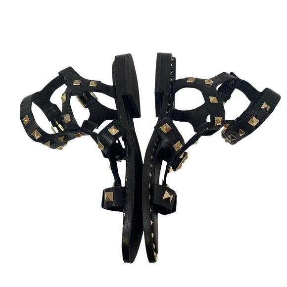 ASH Pacific Gladiator Sandals Size 6 Black Studded Strappy Womens Flats - Picture 14 of 16